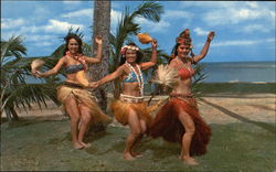 Tahitian Dancers Postcard