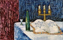 Kiddush by Morris Katz Postcard