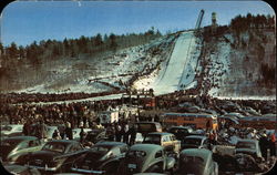 Pine Mountain Ski Jump Iron Mountain, MI Postcard Postcard