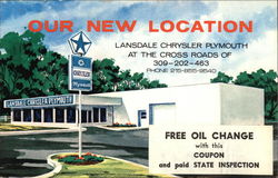 Landsdale Chrysler Plymouth Dealership Postcard