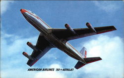 American Airlines 707 Astrojet Postcard