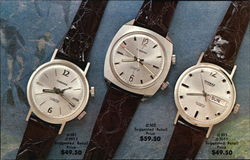 Three Thomas Watches Modern (1970's to Present) Postcard Postcard