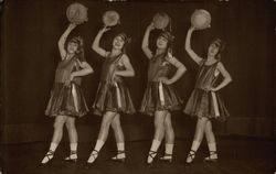 Four Dancers with Tambourines Postcard