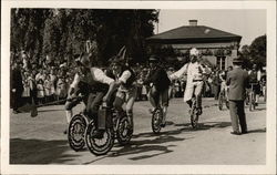 Unicycle Race Postcard