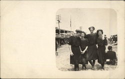 Group of Young Women at Rehoboth Beach Delaware Postcard Postcard