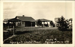 Vintage Photograph of Lobster Pound Ogunquit, ME Postcard Postcard