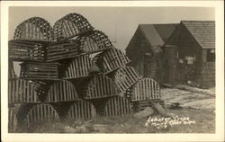 Lobster Traps Postcard