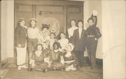 Group of People in Costume Postcard