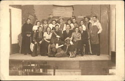 Cast Photograph from Wild West Show Postcard