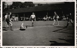 Girl Injuring During Sport Postcard