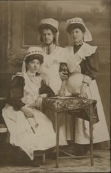 Portrait of Three Nurses Women Postcard Postcard