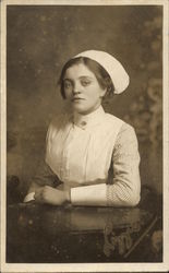 Vintage Photograph of Nurse in Uniform Postcard