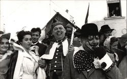 Group of People in Costume Postcard