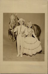 Man and Woman with Horse Postcard