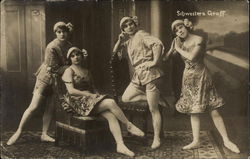 The Graff Sisters - Dance Performers Postcard