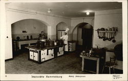 German Chef in a Kitchen Mansfelder Gebirgskreis Postcard