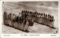 Vintage Photograph - Morocco - Berber Dancers in Natvie Attire Postcard Postcard