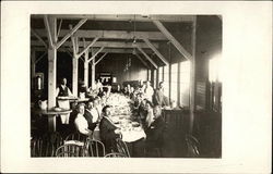 Group of People Dining Postcard