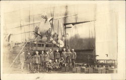 Crew on a Ship Photo Boats, Ships Postcard Postcard