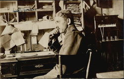 Man on the Telephone Postcard