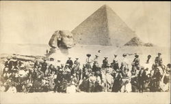 Sphinx and Pyramid Cairo, Egypt Africa Postcard Postcard