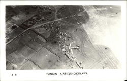 Aerial View of Yontan Airfield - Okinawa Postcard