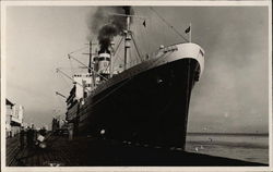 SS Hamburg in Port Cruise Ships Postcard Postcard