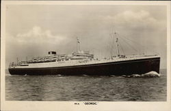 m.v. "Georgic" Boats, Ships Postcard Postcard