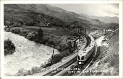 S.P. Streamliner, City of San Francisco Locomotives Postcard Postcard