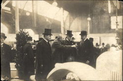 Candid Photo of Four Men Talking Postcard Postcard