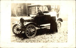 Woman with Ford Model T Touring Car Cars Postcard Postcard