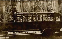 Bus - "Round Trip from Cologne" Buses Postcard Postcard