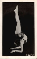 Woman Contortionist Marie Postcard