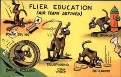 Flier Education (Air Terms Defined) Postcard