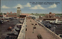 New Air Terminal & Administrative Building at Cleveland Hopkins Airport Postcard