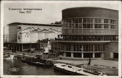 Belgian and Swiss Pavilions, Paris 1937 Exposition Postcard