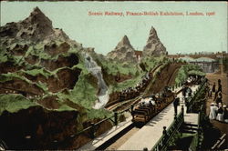 Scenic Railway, Franco-British Exhibition, London, 1908 Exposition Postcard Postcard