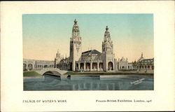 Palace of Women's Work, Franco-British Exhibition London Exposition Postcard Postcard