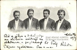 Ceske Pevecke Kvarteto, The Bohemian Vocal Quartette Postcard