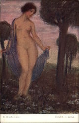 "Venus" - Nude in the Meadow Women Postcard Postcard