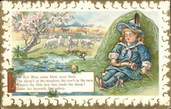 Little Boy Blue Nursery Rhymes Postcard Postcard