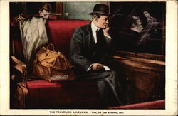 The Traveling Salesman Men Postcard Postcard