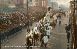 Mardi Gras Parade Postcard