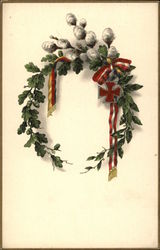 Christmas Wreath Postcard Postcard