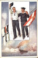 Two men Postcard Postcard