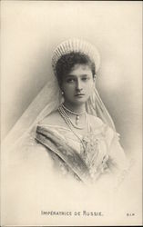 Empress of Russia Royalty Postcard Postcard