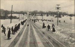 The Toboggan Slide, Montreal Postcard