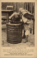 A Typical German School Child Boys Postcard Postcard