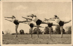 Women Dancing Outside Postcard