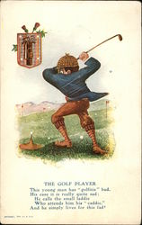 The Golf Player Postcard